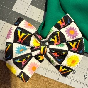 Vibrant Floral Kids Hair Bow